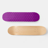 Polygons v1 - zwart en magenta persoonlijk skateboard (Horizontaal)