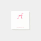 Polygoon Dog Argentinië Roze Post-it® Notes (Voorkant)