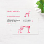 Polygoon Dog Great Dane Roze Visitekaartje (Bureau)