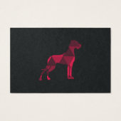 Polygoon Dog Great Dane Roze Visitekaartje (Achterkant)