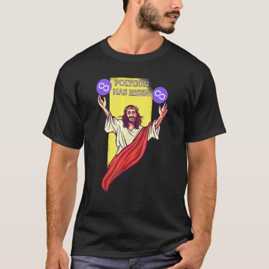 Polygoon Matic Crypto Is Gestegen Cryptovaluta Je T-shirt (Voorkant)
