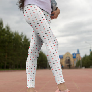 Polygoonkleurig patroon leggings