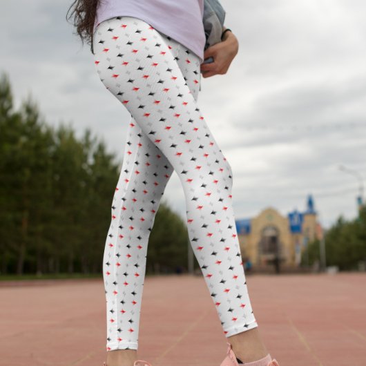 Polygoonkleurig patroon leggings