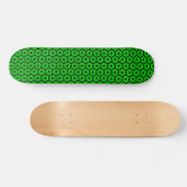 Polygoons v1 - zwart en groen persoonlijk skateboard (Horizontaal)