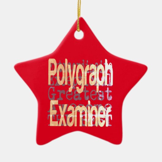 Polygraaf Extraordinaire Keramisch Ornament (Voorkant)