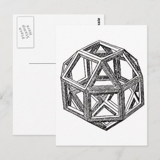 Polyhedra. Briefkaart (Voorkant / Achterkant)