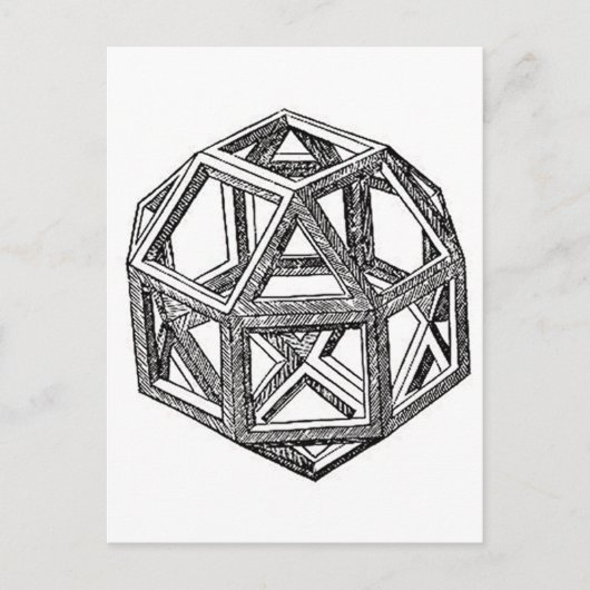 Polyhedra. Briefkaart (Voorkant)