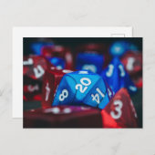 Polyhedral Dice toegewezen rol afspelen Briefkaart (Voorkant / Achterkant)