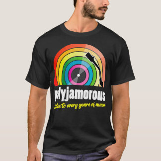Polyjamorous Ik luister naar elk genre van Muziek T-shirt