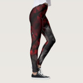 Polyklonale, zwarte en rode leggings (Rechts)