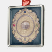 Polylobed reliquary, 13e eeuw metalen ornament (Links)