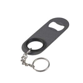 Polymeer van zwarte en grijze koolstofvezel mini flessenopener