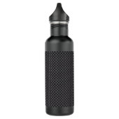 Polymeer van zwarte en grijze koolstofvezel waterfles  (Links)