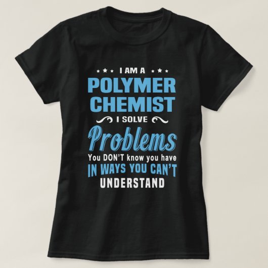 Polymeerchemicus T-shirt (Design voorkant)