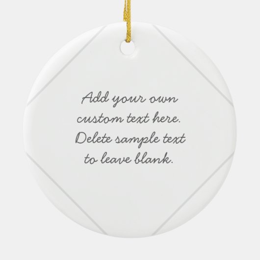 Polymer Clay Artists Personeelsversierend Keramisch Ornament (Achterkant)