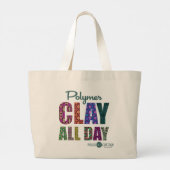Polymer Klei De Helaas Dag Grote Tote Bag (Achterkant)
