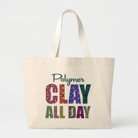 Polymer Klei De Helaas Dag Grote Tote Bag (Voorkant)
