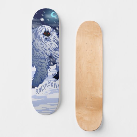 Polymorf het Yeti-skateboard Persoonlijk Skateboard (Voorkant)