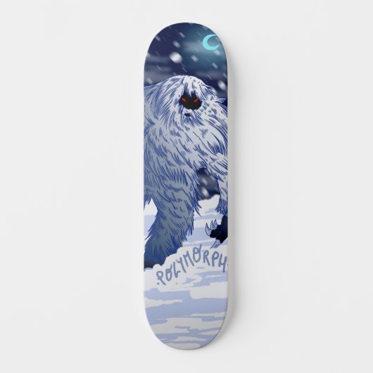Polymorf het Yeti-skateboard Persoonlijk Skateboard (Voorkant)