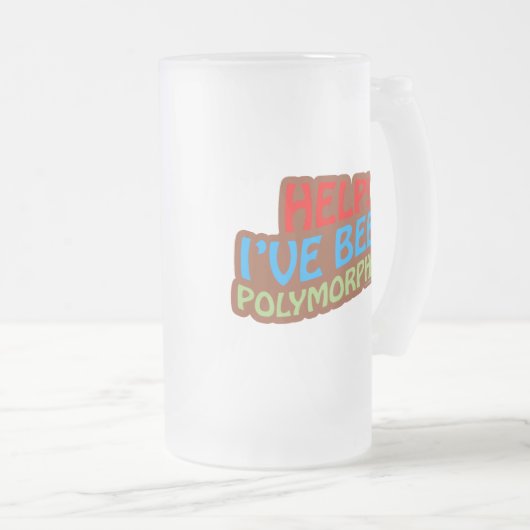 Polymorfoed Matglas Bierpul (Voorkant rechts)