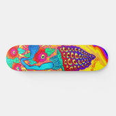 Polymorph Flowered Mushroom Psychedelic Skateboard (Horizontaal)