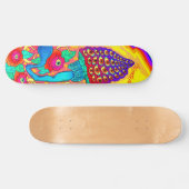 Polymorph Flowered Mushroom Psychedelic Skateboard (Horizontaal)