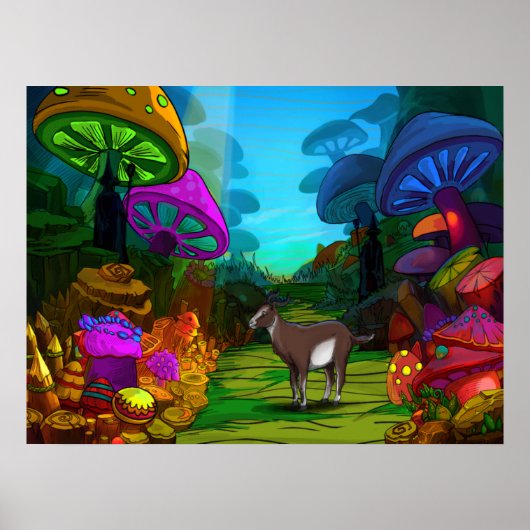 Polymorph Psychedelic Forest Poster (Voorkant)