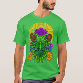 Polymorph Psychedelic Green Man T-Shirt (Voorkant)