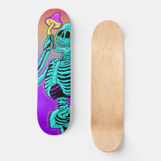Polymorph Psychedelic Skeleton Skateboard (Voorkant)