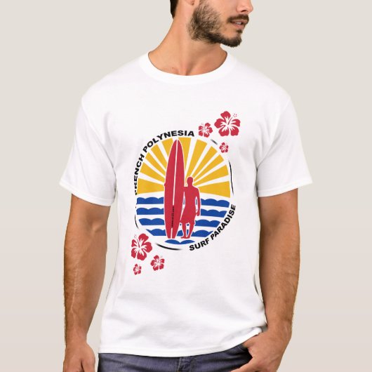 Polynesia Surf-T-shirt T-shirt (Voorkant)