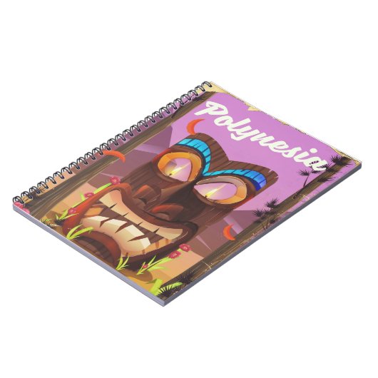 Polynesia Tiki-masker Notitieboek (Linkerzijde)