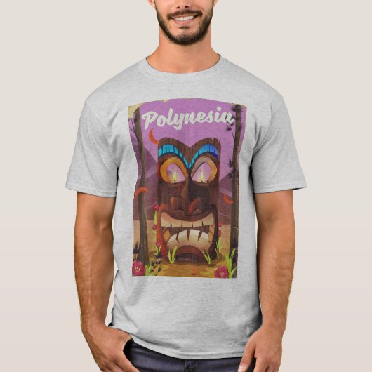 Polynesia Tiki-masker T-shirt (Voorkant)