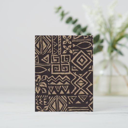 Polynesiaans Briefkaart van het Ontwerp (Staand voorkant)