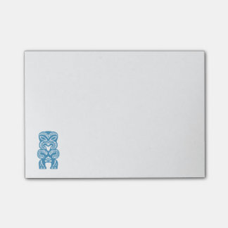 Polynesiaans Good Luck Blue Tiki Post-it® notes