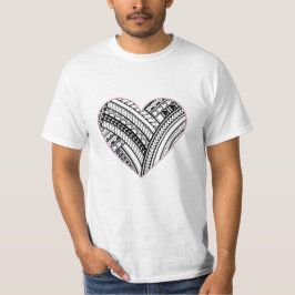Polynesiaans hart T-shirt