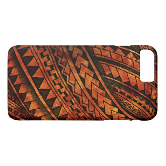 Polynesiaans ontwerp Case-Mate iPhone case (Achterkant (Horizontaal))