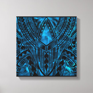 Polynesiaans patroonontwerp canvas afdruk