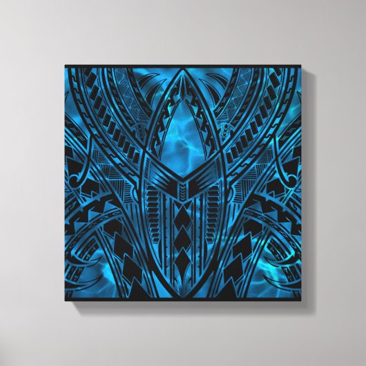 Polynesiaans patroonontwerp canvas afdruk (Voorkant)