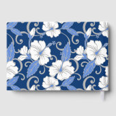 POLYNESIAANSE DROOM IN PATROON BLAUW GASTENBOEK (Achterkant)