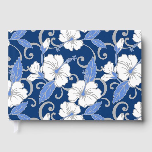POLYNESIAANSE DROOM IN PATROON BLAUW GASTENBOEK (Voorkant)