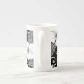 POLYNESIAANSE DROOM (ZWART) PORSELEIN KOP (Achterkant)