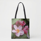 Polynesiaanse Plumeria-Canvas tas (Voorkant)