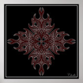 Polynesiaanse ster poster (Voorkant)