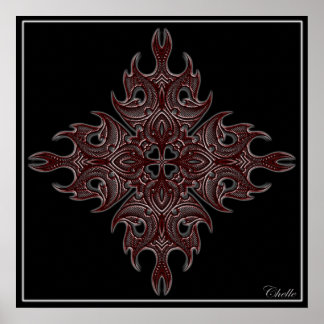 Polynesiaanse ster poster