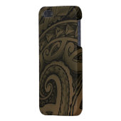 Polynesiaanse telefooncel iPhone hoesje (Achterkant Links)