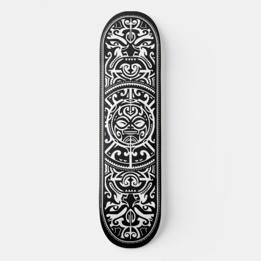 Polynesiaanse tribaal hout skateboard (Voorkant)