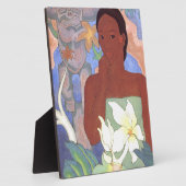 Polynesiaanse vrouw en Tiki Fotoplaat (Zijkant)