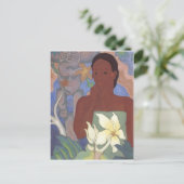 Polynesiaanse Vrouw en Tiki van Arman Manookian, 1 Briefkaart (Staand voorkant)