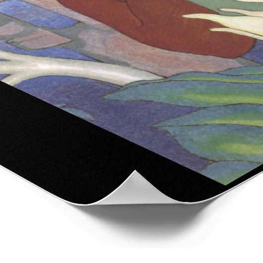 Polynesiaanse Vrouw en Tiki van Arman Manookian, 1 Poster (Hoek)