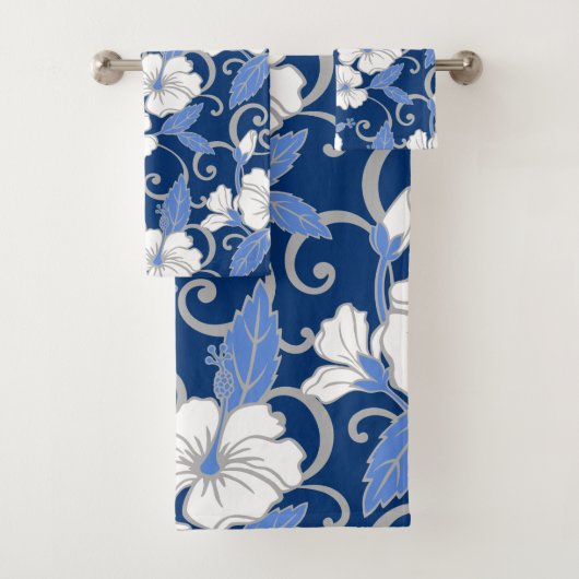 POLYNESIAN DREAM (BLUE) BATH TOWEL SET BAD HANDDOEK (Insitu)